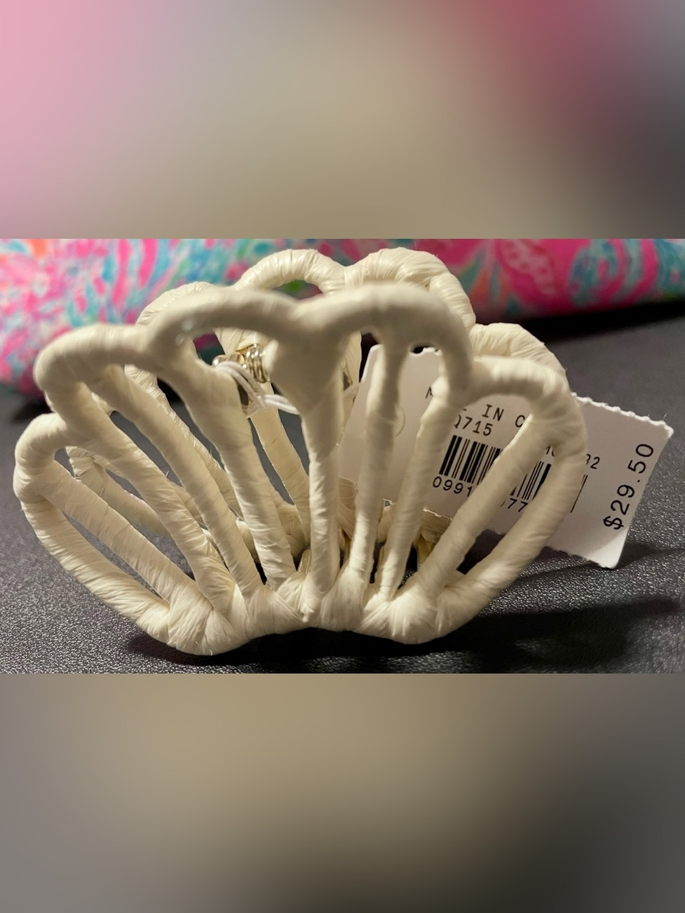 Woven Seashell Hair Clip by J. Crew